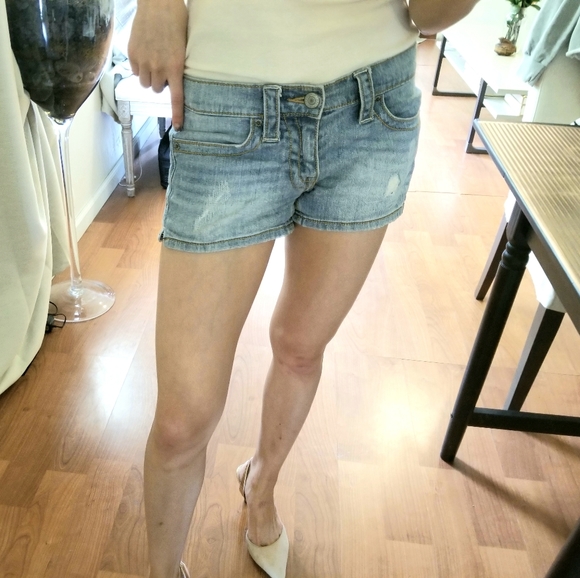 Victoria's Secret Pants - Victoria's Secret Fabulous Low Cut Jean Shorts